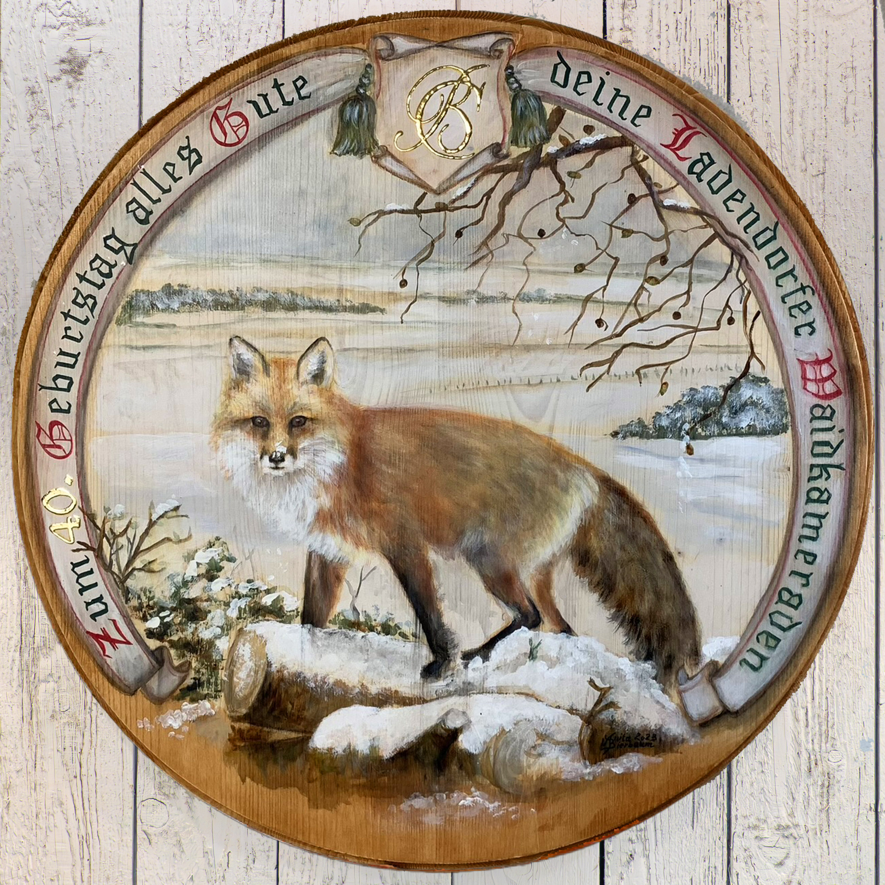 Fuchs im Winter (Beispieltext)